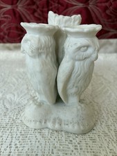 Pair Of Owls & Tree Stump
