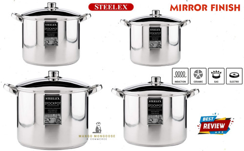 Steelex large deep stock - large, pot