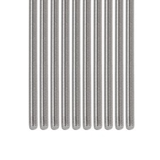 10 Pack M4x0.7x100mm Fully Threaded Rod Steel Right Hand Thread Rods Bar Studs