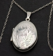 Vintage Oval Sterling Silver