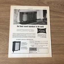 GRAM177 MAGAZINE ADVERT 11X8 THE DECCA STEREO DECOLA