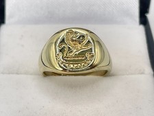 Vintage 18ct Gold Hallmarked Pinky Seal Signet Ring. Goldmine Jewellers.