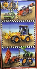Diggers Fabric Panel
