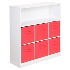 Wooden Wide 7 Cubed Cupboard
