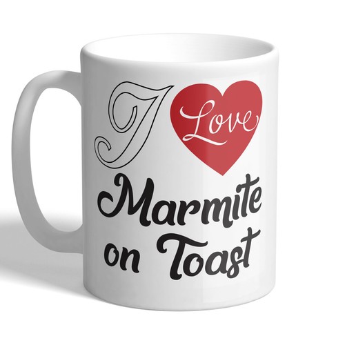 Love marmite toast mug - i,