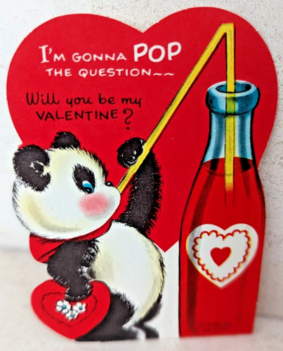 Vtg 1960 panda - 50's,