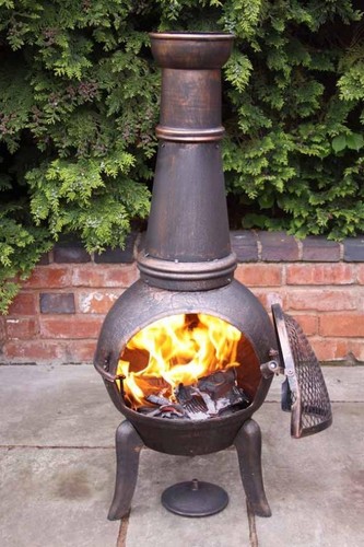 Cast iron and steel - cast, chimenea