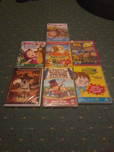 Sealed childrens dvds - 7x,