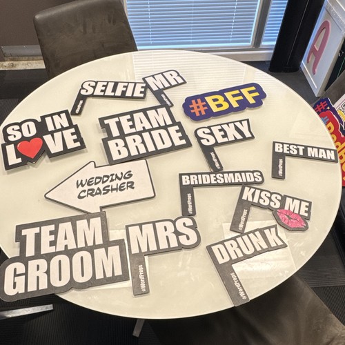 Photo booth props set 10pcs - photo,