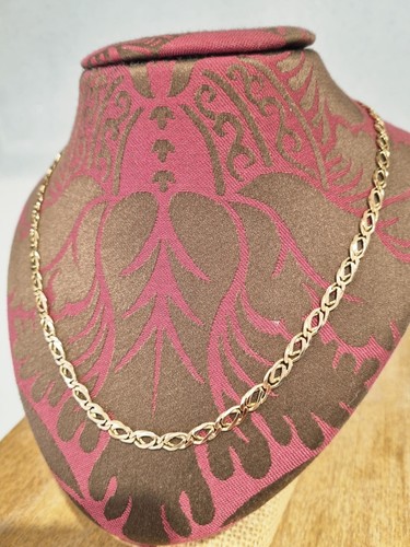 Gold 9ct fancy link chain - , /