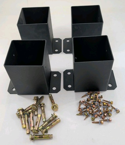 Pack 4x4 post base brackets - 4x4,