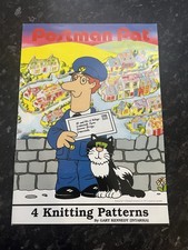 Original Gary Kennedy / Intarsia Postman Pat 4 Knitting Patterns DK