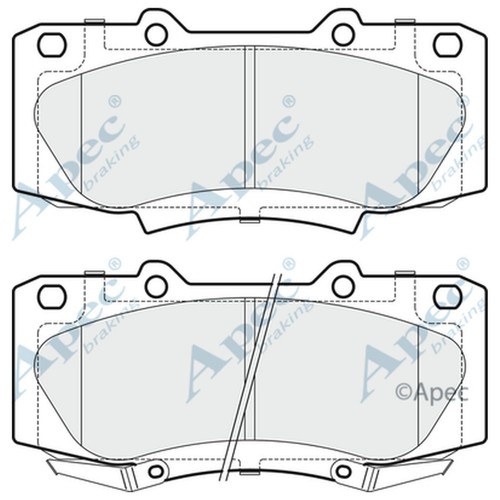 Brake pads set for - pads, toyota