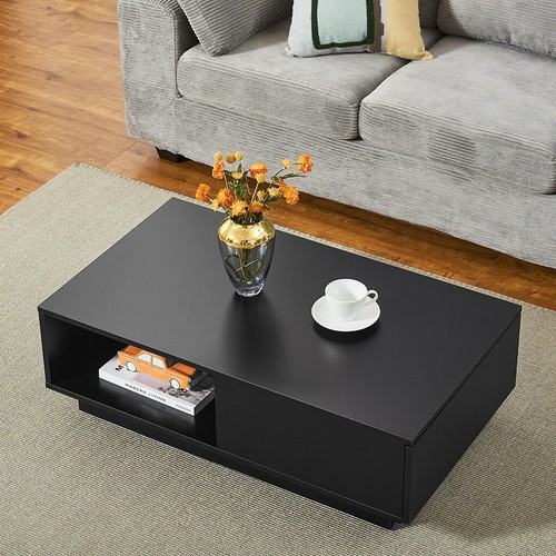 Wooden coffee table with - coffee,
