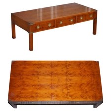 RESTORED BURR YEW & ELM BRASS