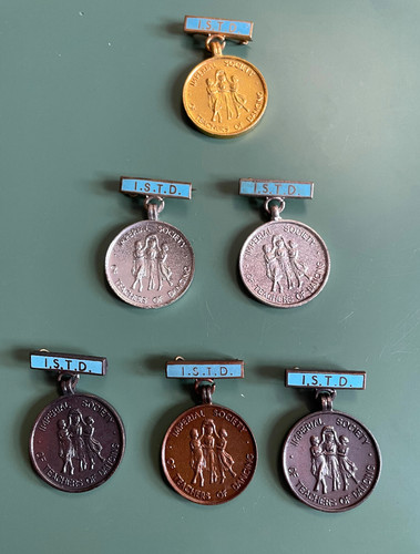 Istd dance medals - 1, gold