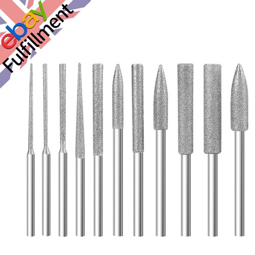 11pcs carbide steel - 1/8",