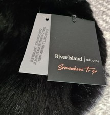 BNWT RIVER ISLAND JET BLACK