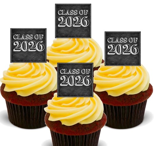 Class 2026 edible cupcake - class,