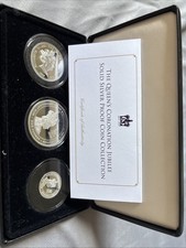 The Queens Coronation Julilee Solid Silver Proof Coin Set