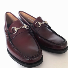 G.H.Bass Weejuns Lincoln Penny Loafers - Wine Leather UK Size 3- 3.5 /36