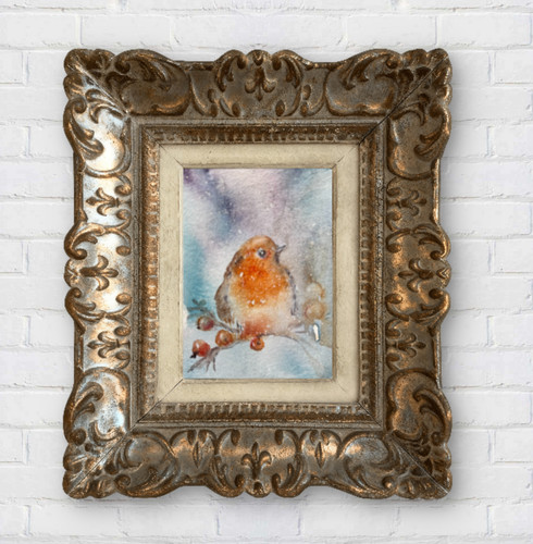 Original robin aceo - original,