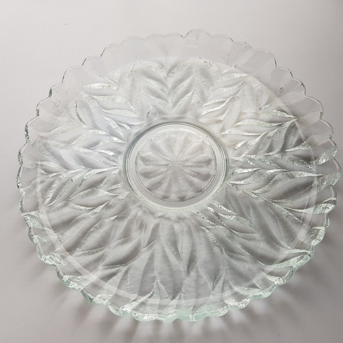 Crystal glass platter