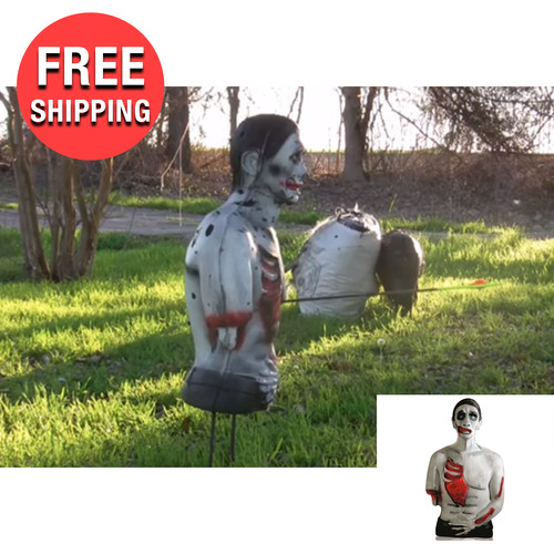 Scary zombie archery target - 3d,