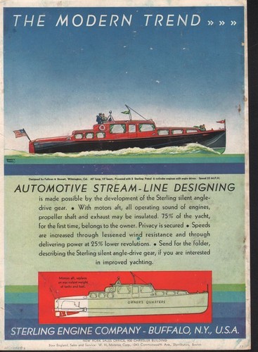 1933 sterling motorboat engine - sterling,