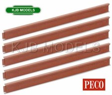 BNIB N Gauge Peco NB-26 Platform edging, brick type (5 pcs)