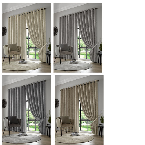 Lined heavy curtains pair - curtains,