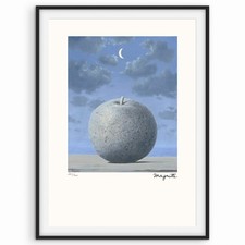 Rene Magritte Signed - Souvenirs from travel (Apple) - Surrealism - Certificate.