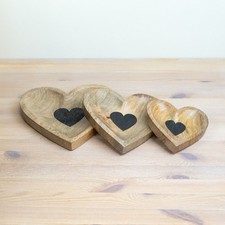 Wooden Heart Shaped Tray