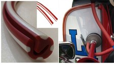 Lambretta Candy Stripe Legshield Trim Red & white