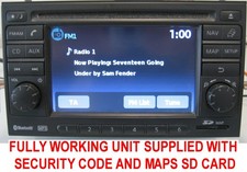 NISSAN QASHQAI NOTE MICRA JUKE LCN SAT NAV BLUETOOTH CAR RADIO CD PLAYER & CODE