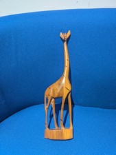 Hand Carved Wooden Giraffe