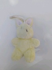 Vintage Mothercare Yellow Bunny Rabbit Pram Soft Toy
