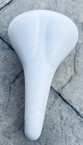 White peugeot bike saddle - ,