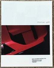 PONTIAC RANGE USA Car Sales Brochure 1986 GRAND AM Fiero FIREBIRD Parisienne++