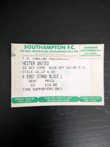 1998 southampton manchester - 1998,