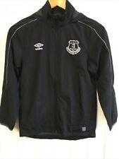 Black Coloured Medium Boys Everton FC Tracksuit Jacket 34" Chest CS