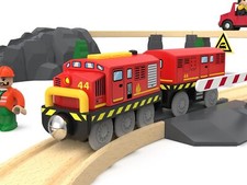 Railway Train Battery Operated Locomotive For Thomas Brio Wooden Track Kids Toys