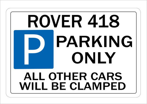 Rover 418 parking - parking, wall