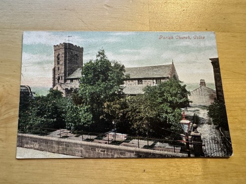 Postcard colne parish - -,