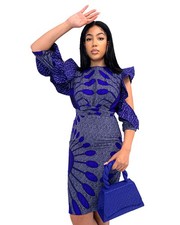 Handmade, Blue African Print 