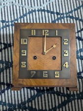 Burr Walnut Art Deco clock