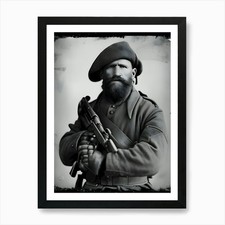 Soldier Holding A