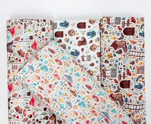Fairytale fabric woodland - fabric,
