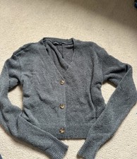 Boohoo Soft Grey Cardigan Size