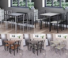 Vida Designs Roslyn Dining Table and Chairs 4 Seater Dining Kitchen Set